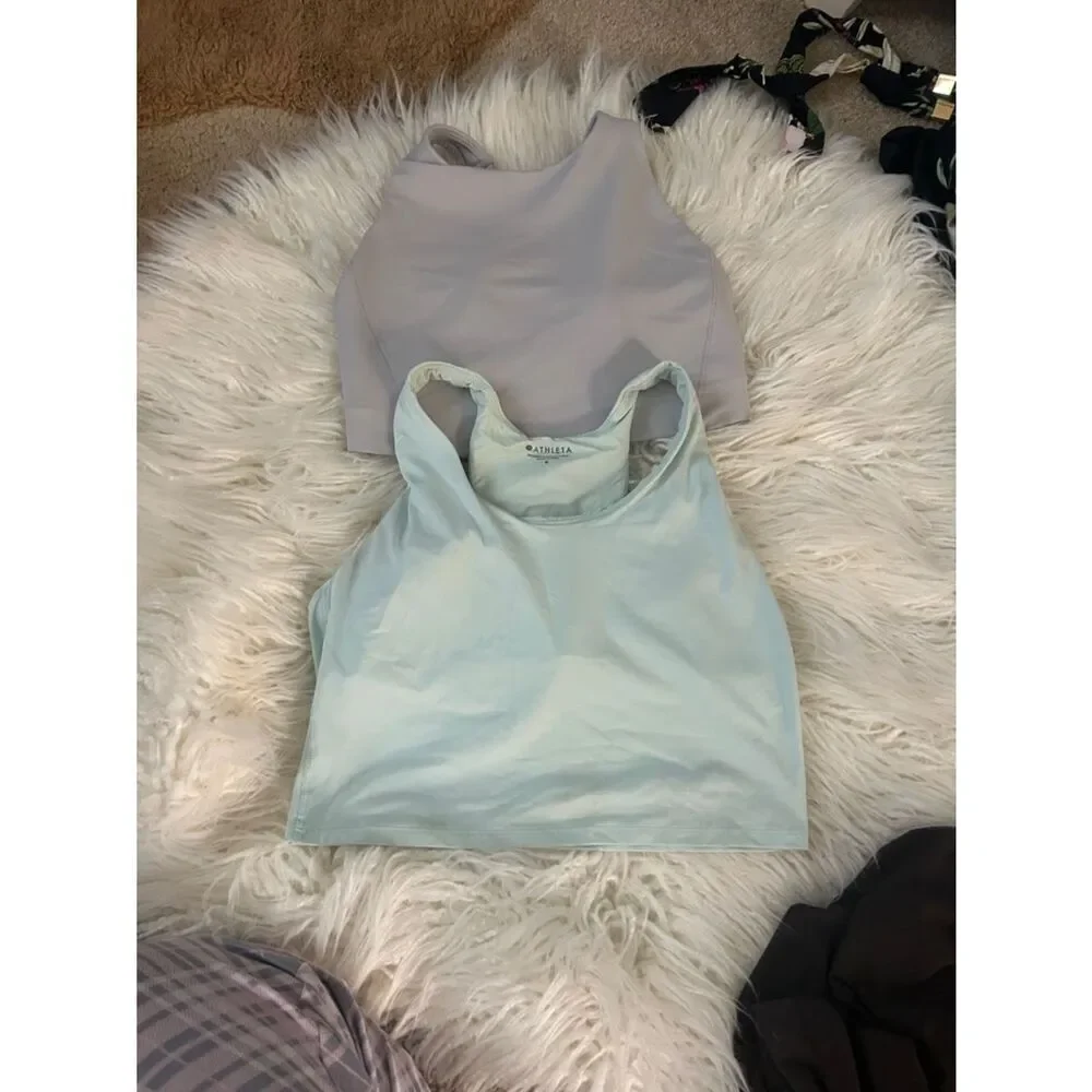 Lot of 2 Athleta sport bras size S